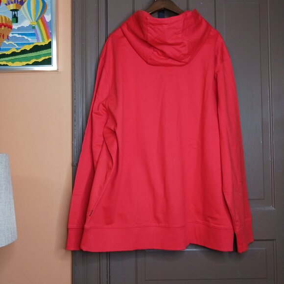 BOSS Cotton Terry Hoodie Orange Men's Plus size 3XL - Picture 2 of 12